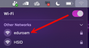 macOS wifi select