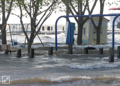 Burlington Waterfront flooding in Spring of 2012