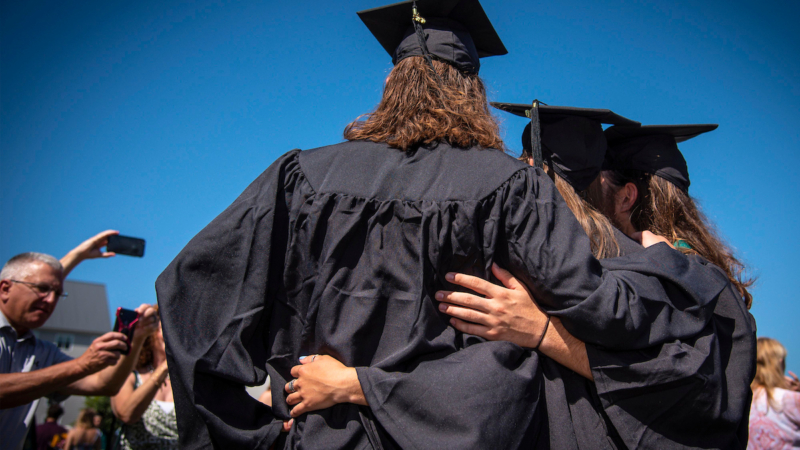 Commencement at the University of Vermont in Burlington