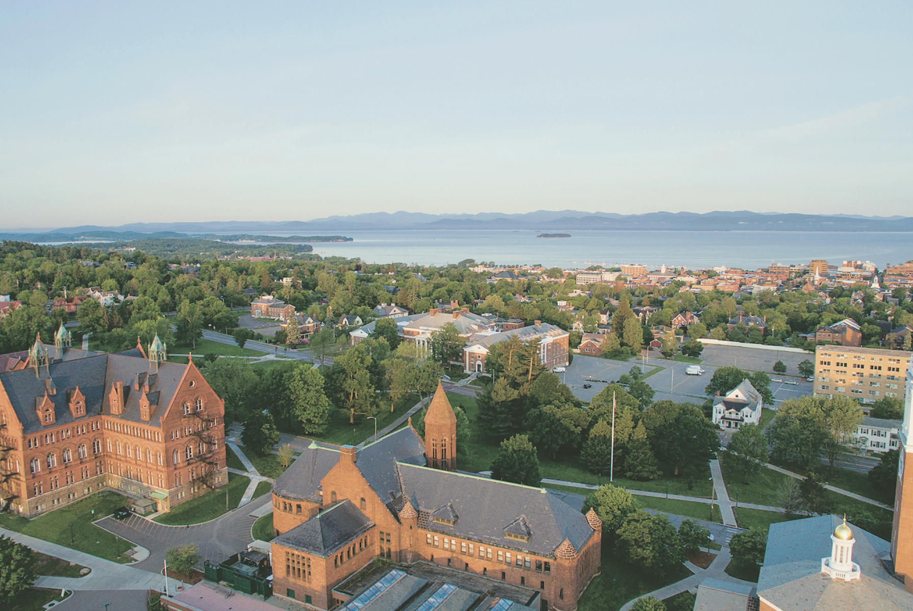 Aerial view of UVM