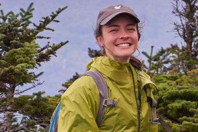 Jill Sarazen on mountain top