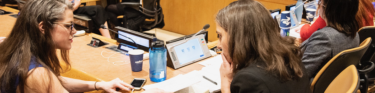 Trisha Shrum at United Nations