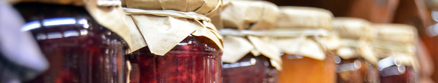 Jars of preserves