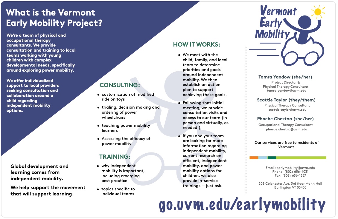 Thumbnail of 2022 Vermont Early Mobility Project Fact Sheet