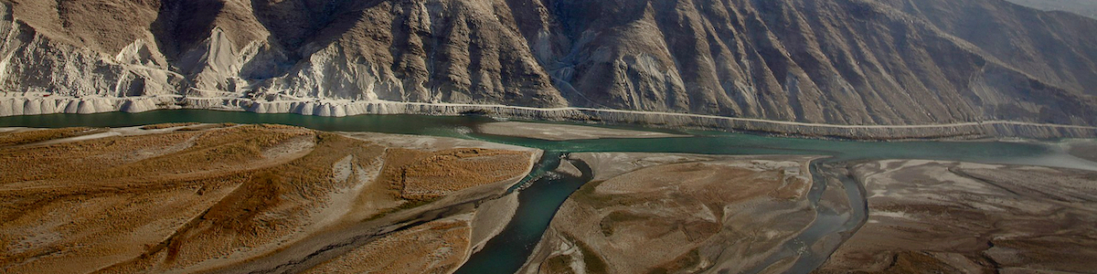 river flowing through valley
