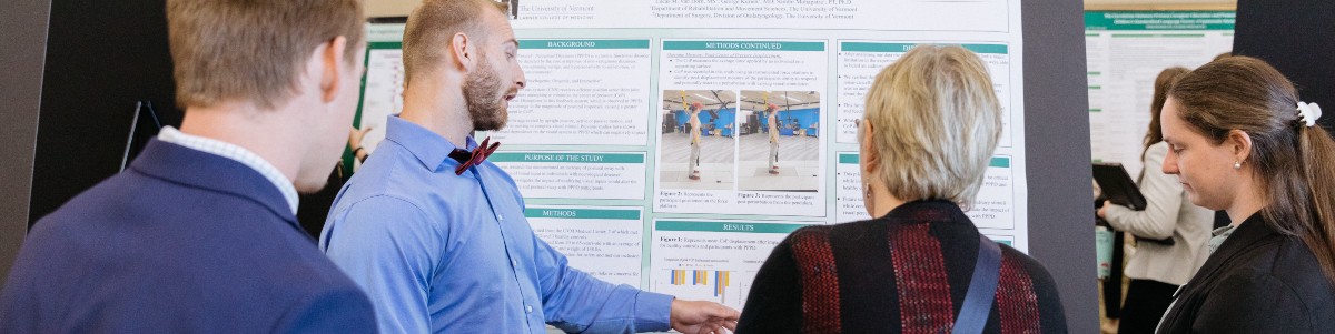 Students present their posters at the 2023 Zeigler Research Forum