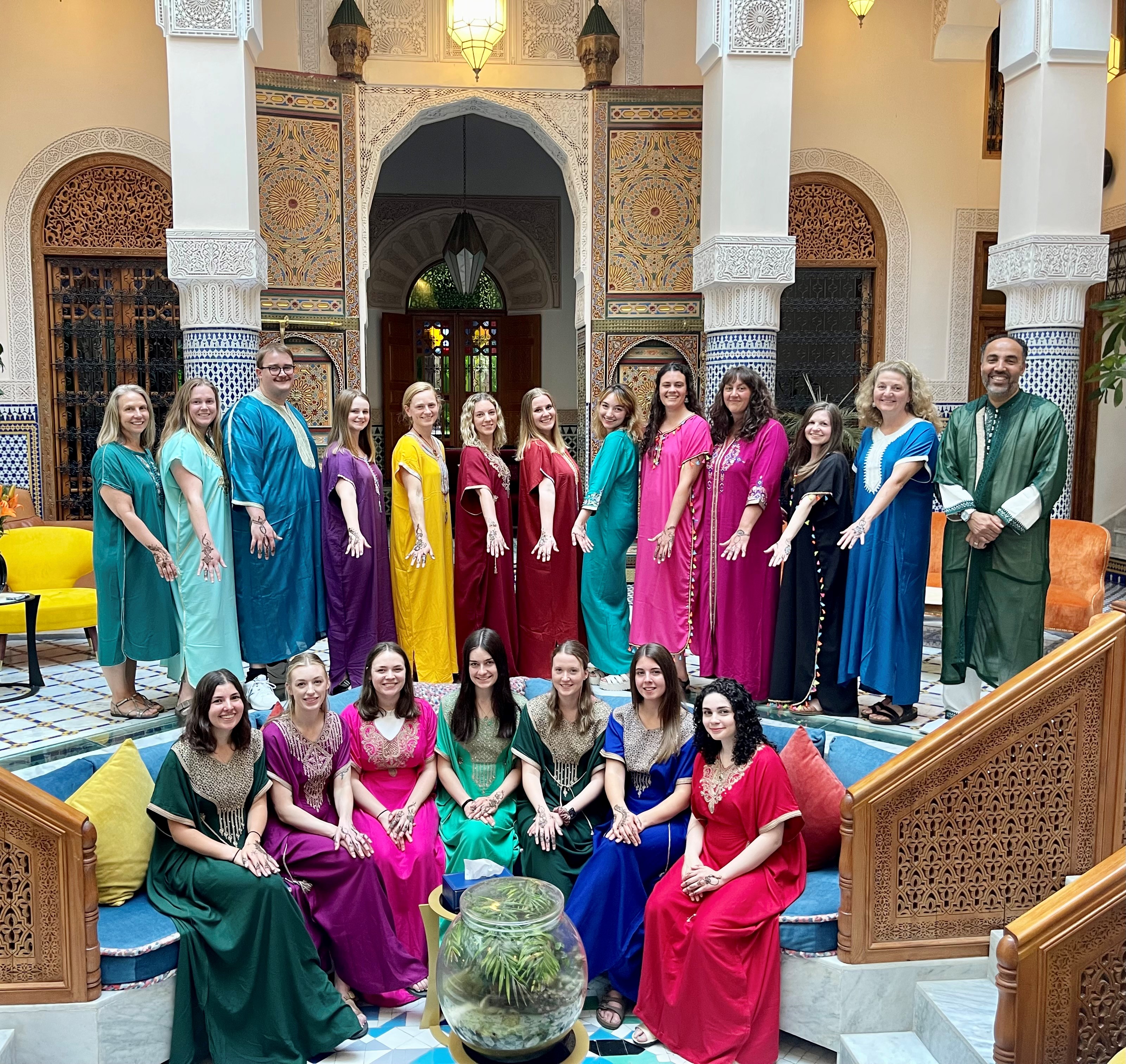 UVM OT students participate in henna ceremony in Morocco