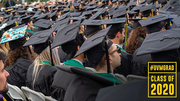 #UVMGrad, Class of 2020, Sea of mortar boards