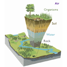 Graphical depiction of the critical zone