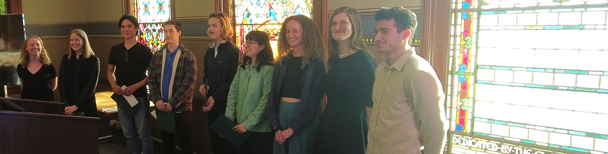 Honorees smiling for the camera on their special day