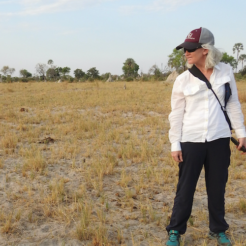 Kathleen on the savannah