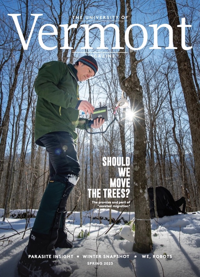Steve Keller on Cover of Vermont Magazine