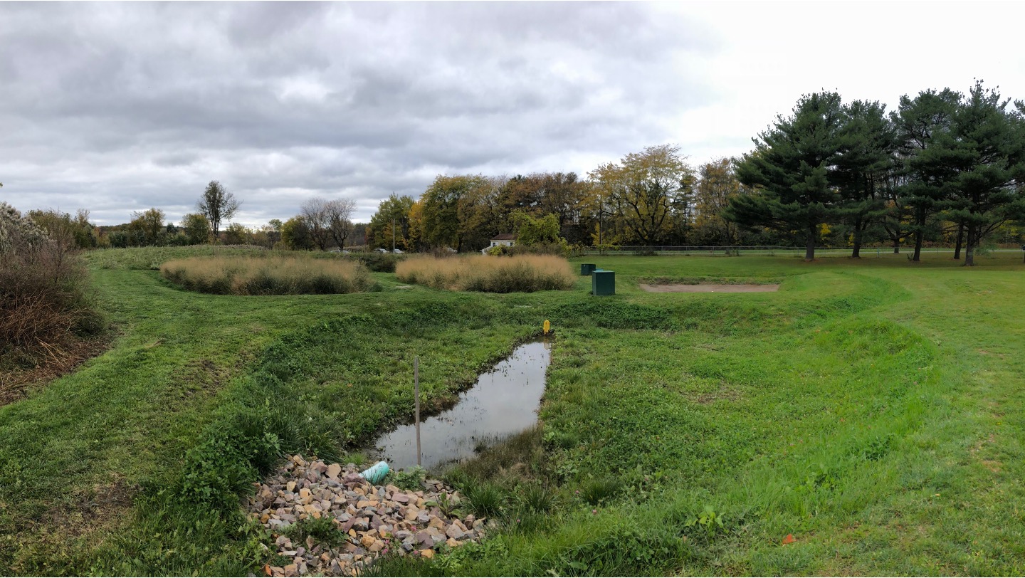 retention pit located at Miller Research Farm