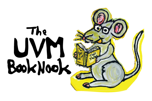 a mouse with the words book nook
