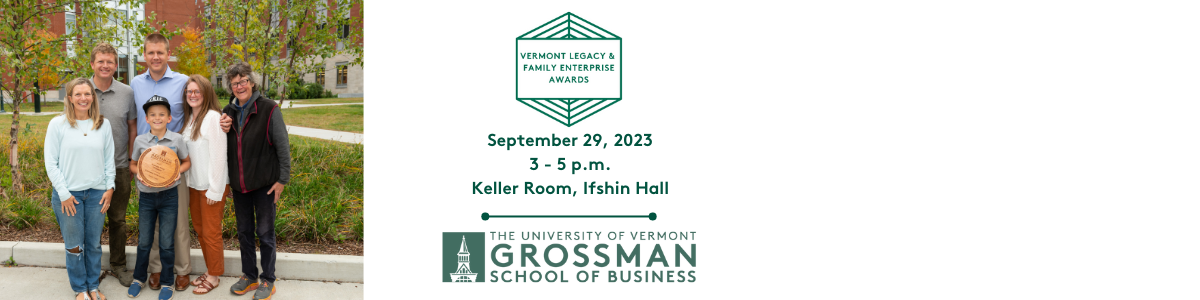 GSB Vermont Legacy & Family Enterprise Awards, September 29, 2023