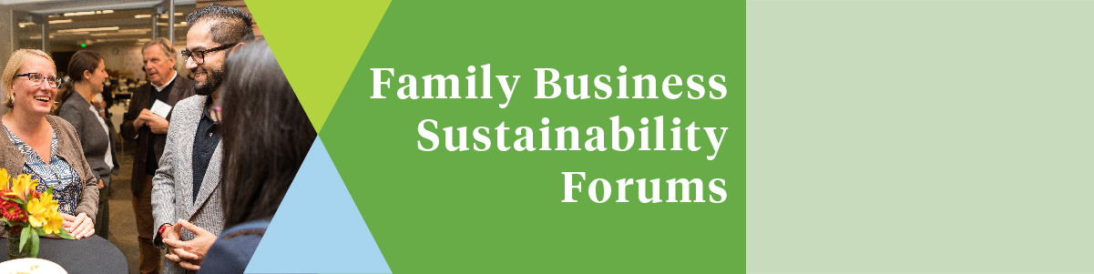 UVM Grossman school of business, family business sustainability forum