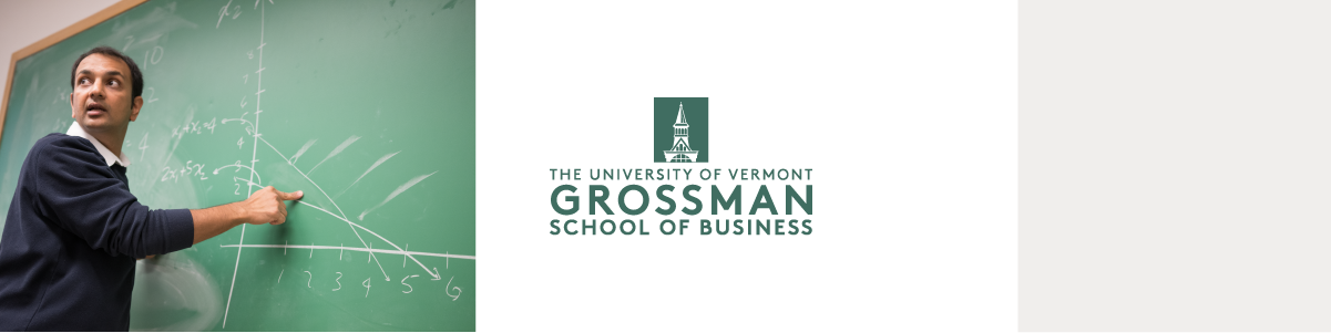 UVM Grossman school of business, akshay mutha