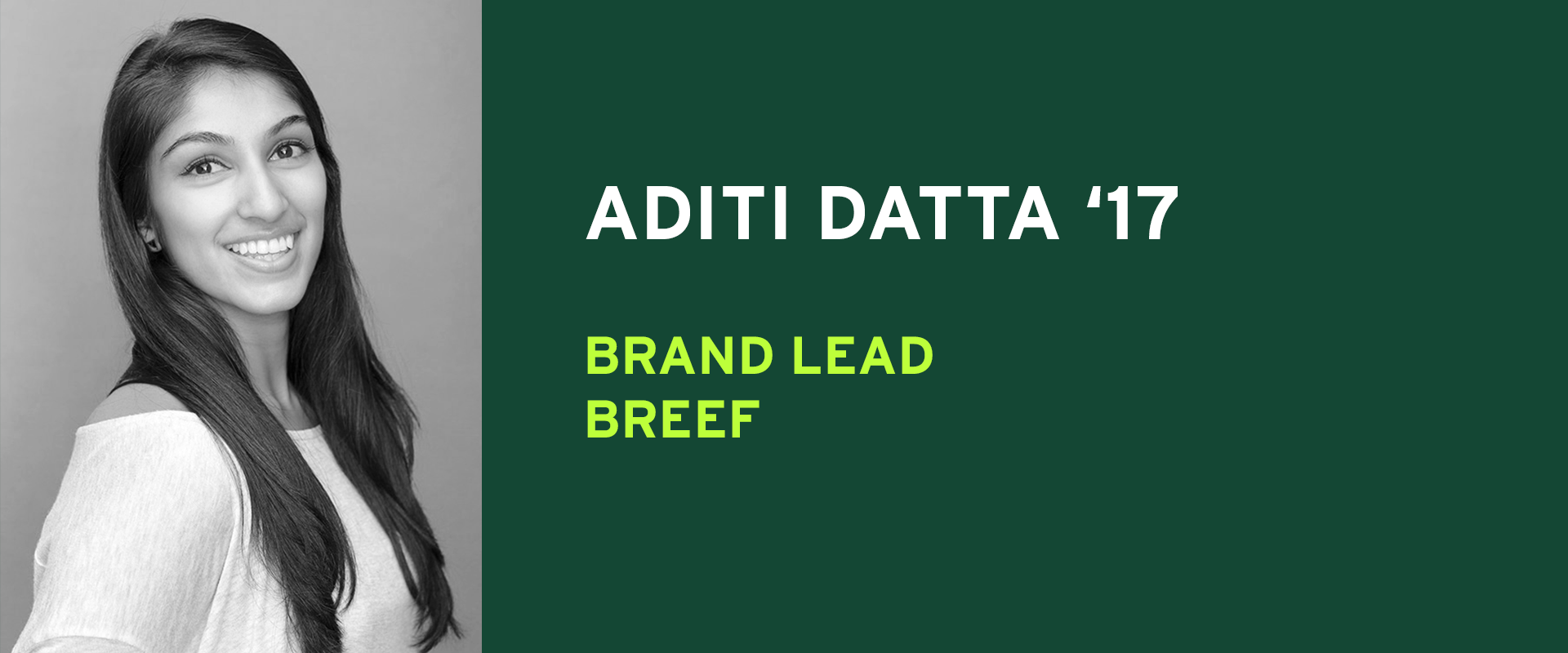 Aditi Datta Brand Lead Breef