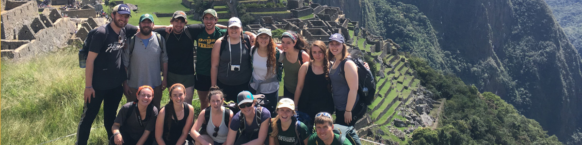 Students at Machu Pichu