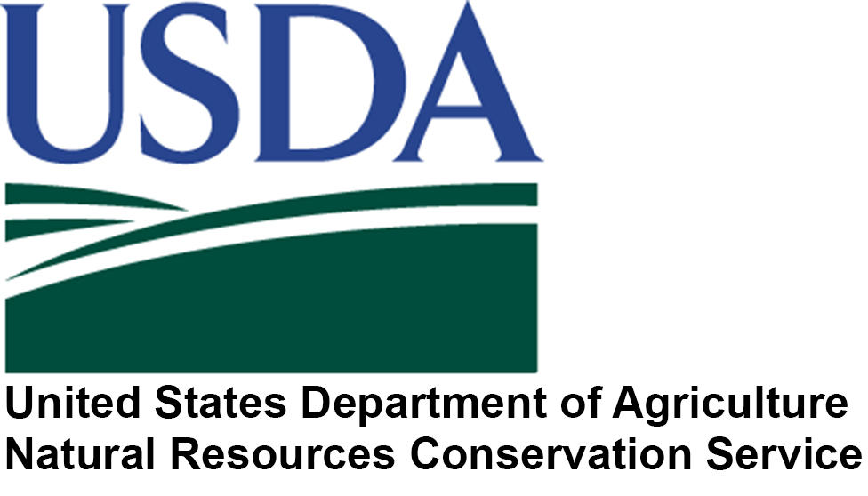 image description: USDA National Resource Conservation Service logo in blue and green