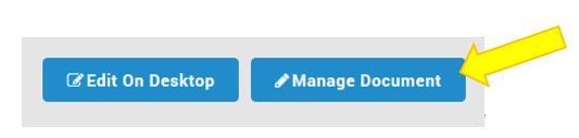 PowerDMS Manage Document button