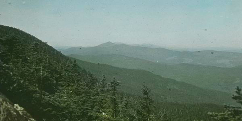 Old photograph of the Green Mountains