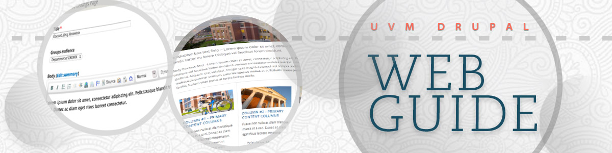 UVM GRAPHIC DESIGN