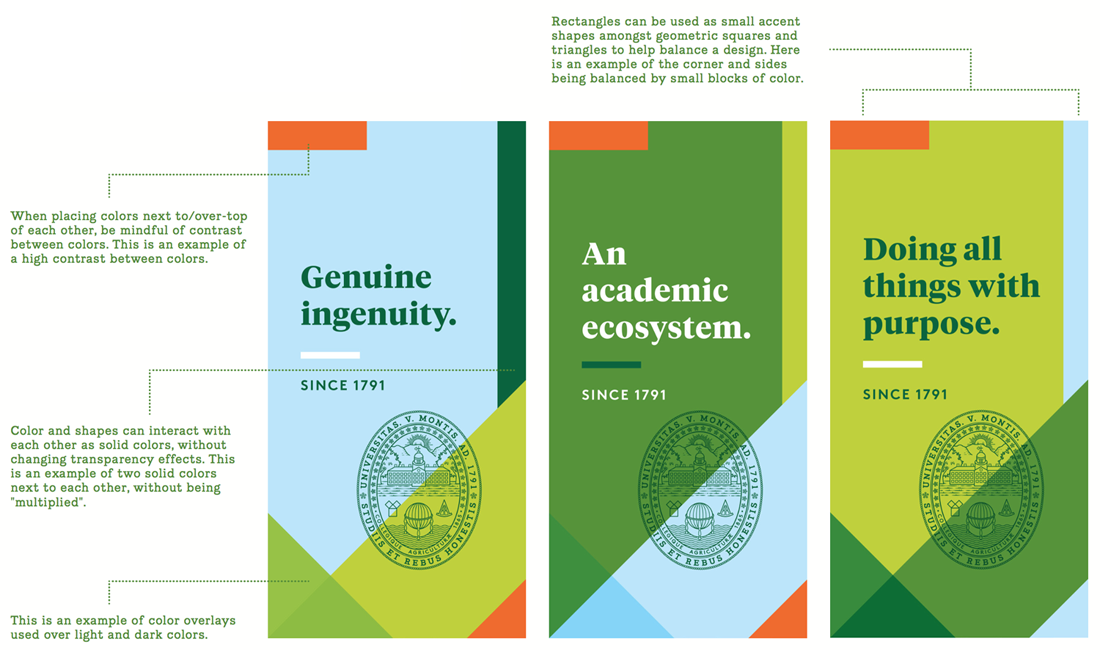 Examples | University of Vermont Creative Style Guide | The University