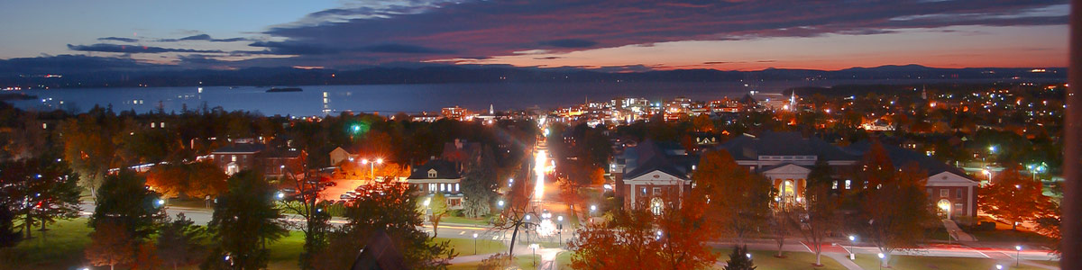 campus in the evening