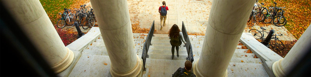 students on campus