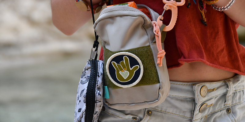 Close-up of a backpack 