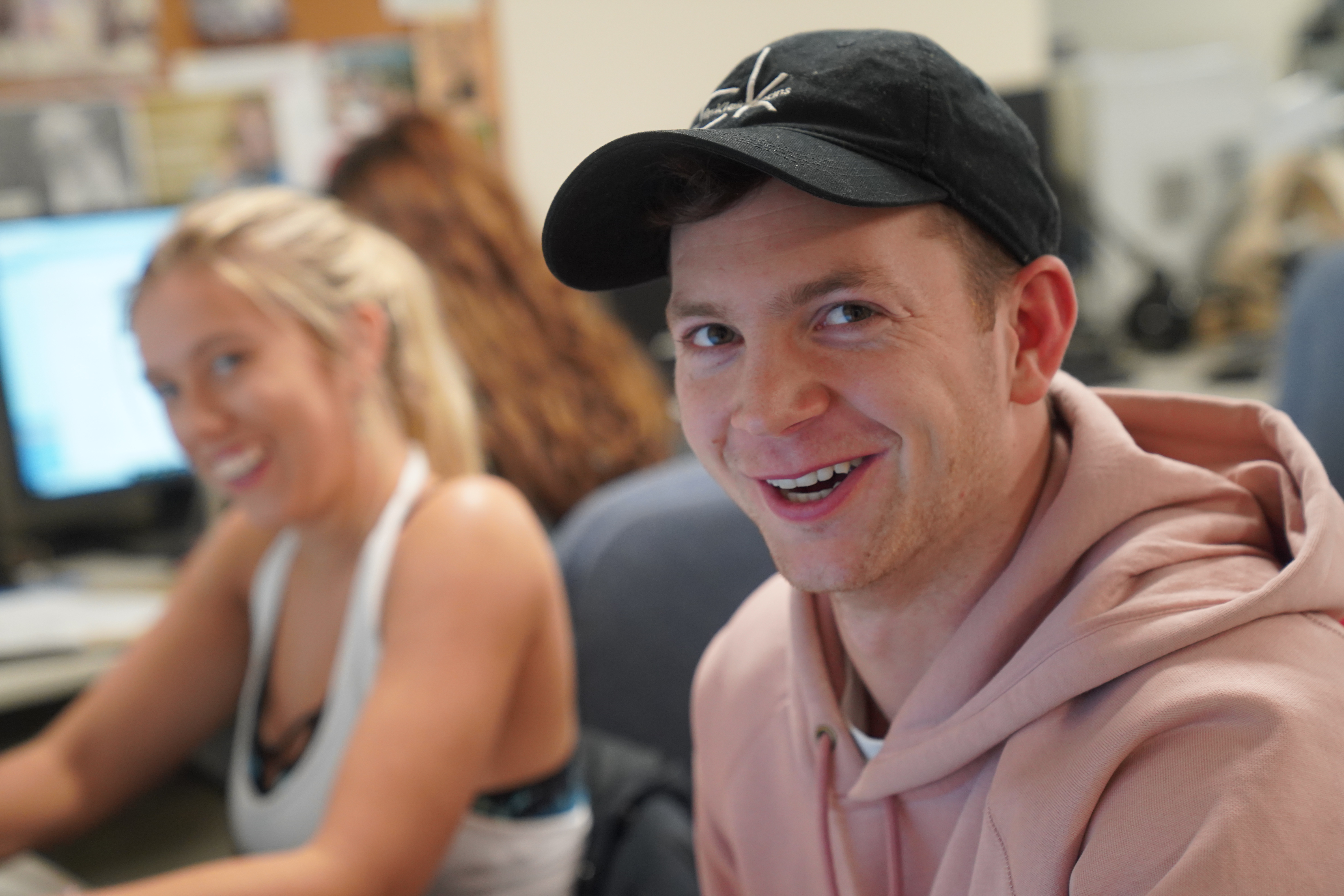 Students in the CAP office