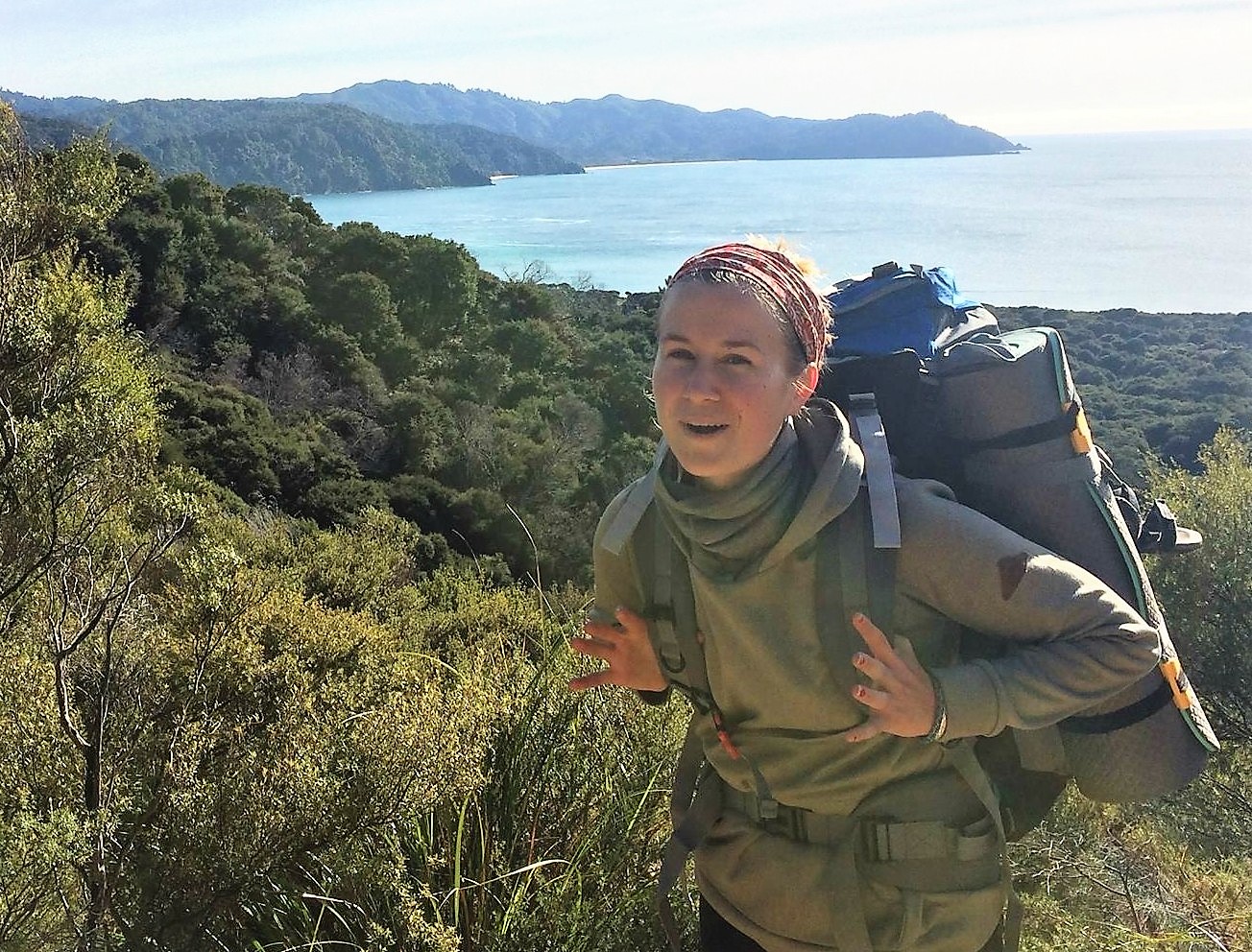 Molly Jennings on a climb