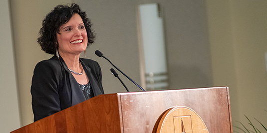 Patty Prelock at Faculty Recognition event