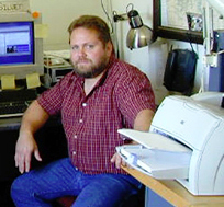 Carl B. Silver in his office