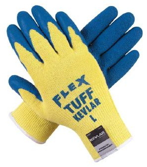 Stainless steel, Kevlar, and leather gloves provide varying protection against cuts.