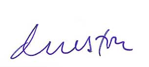 David Nestor's Signature (blue)