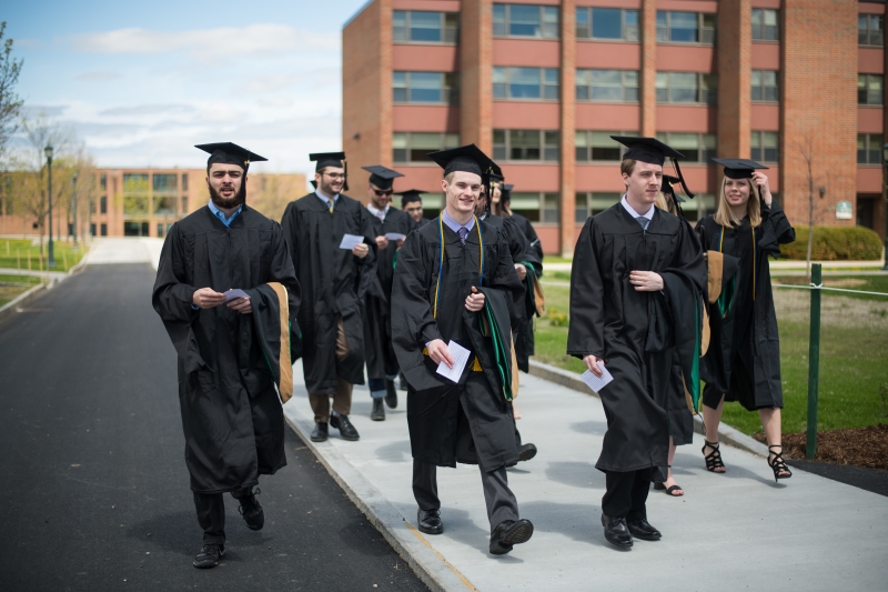 MAcc Graduates Walking