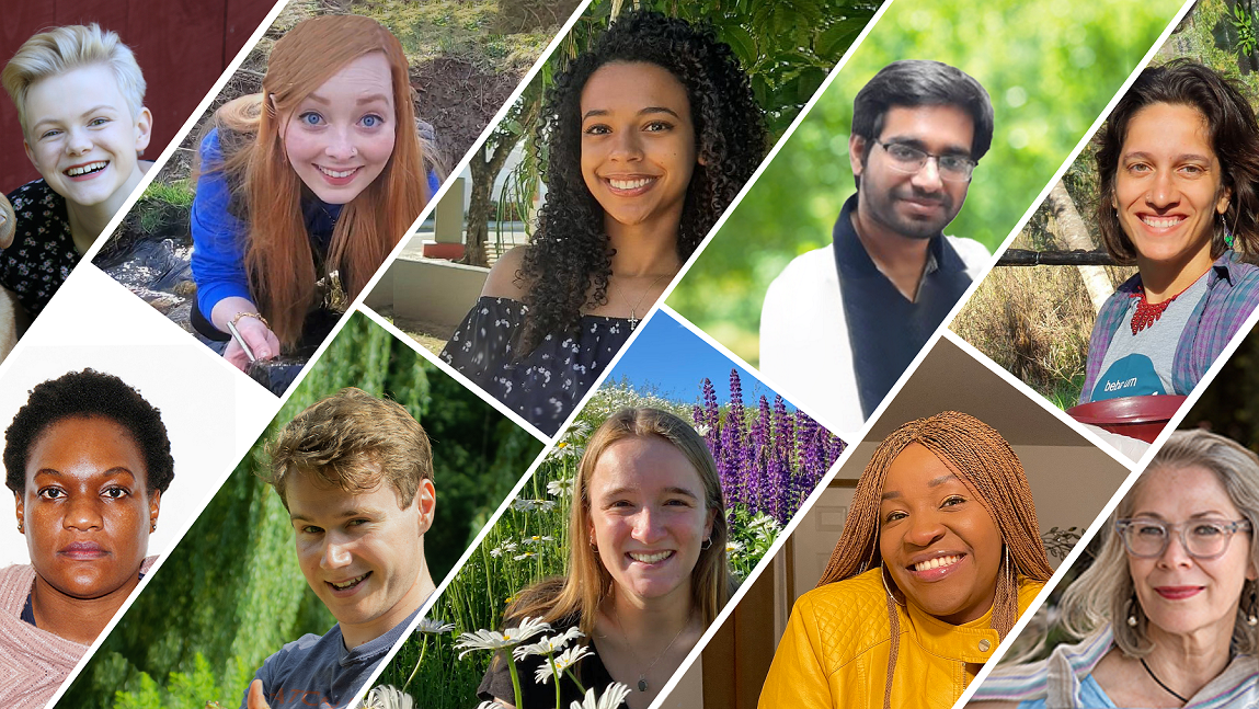 An image of 10 new Gund Institute fellowship and research award recipients. 