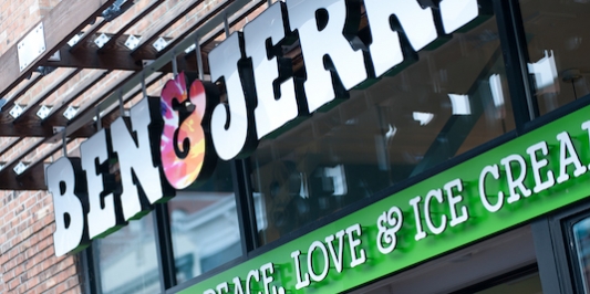 Ben & Jerry's storefront