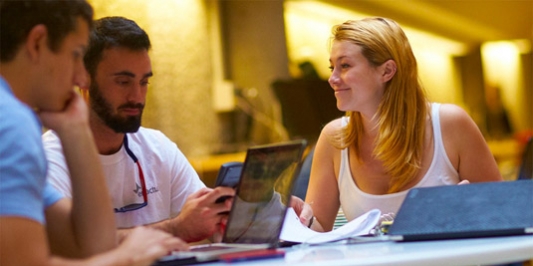students in a study group