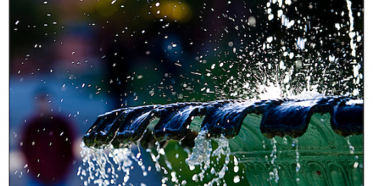 UVM Campus fountain