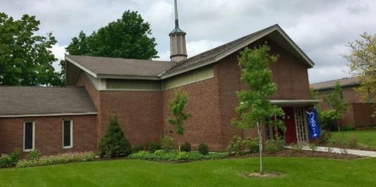 Exterior view of the Interfaith Center Exterior view of the Interfaith Center