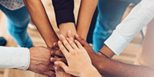 Many hands together