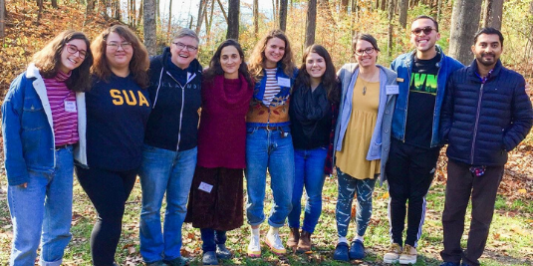 Group photo of Interfaith Student Leadership Retreat participants