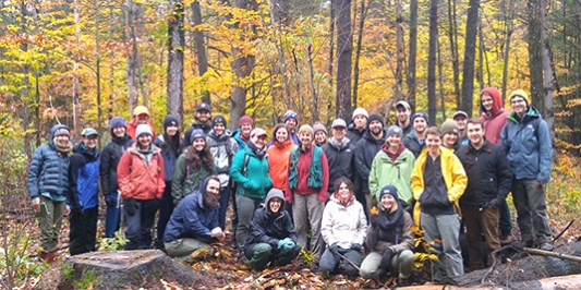 Students in Silviculture course