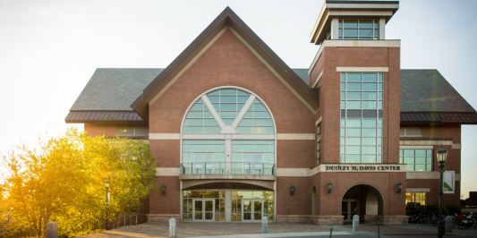 Davis Center in the fall