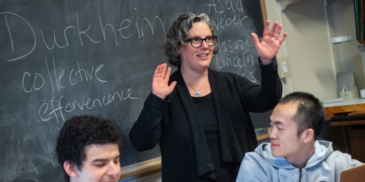 Professor Vicki Brennan teaching