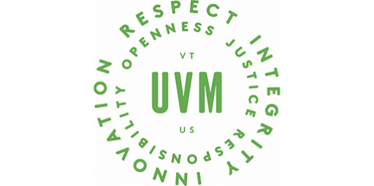 Respect, Integrity, Innovation. Openness, justice, responsibility. UVM. VT. US.