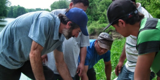 Ben Waterman Working with Group on Solar Water Pump